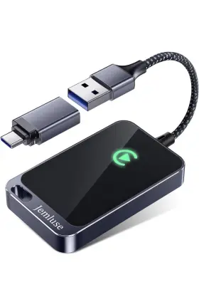 X004wsb2pj Jemluse Smarter Carplay Pro Wireless Adapter Usb And Usb-c No Latency Cosmic Gray