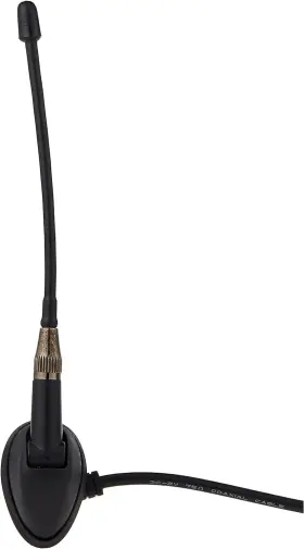 Jan139 Jensen 6 Inch Heavy-duty Universal Top/side-mount Rubber Mast Black