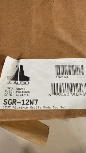 Sgr-12w7-rod-rp Jl Audio 699440902465 Grille Rods For 12 Inch W7 Subwoofers Sgr-12w7 Nos Sgr-12w7-rod-rp Jl Audio 699440902465 Grille Rods For 12 Inch W7 Subwoofers Sgr-12w7 Nos