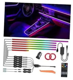 Kena02 Kenanek 55.12inch Acrylic Led Lights For Car 6 Dreamcolor Interior