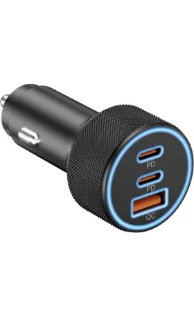 Kenhao 156546921122 67w Fast Charging Car Charger Adapter Type-c And Usb-a Ports Overheat Protection