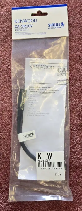 Ca-sr20v Kenwood Satellite Radio Adapter To Stereos With Kab Bus Connect