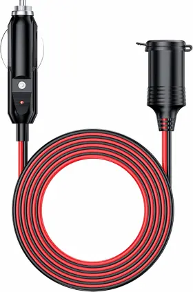 Y8-15a Kewig 12/24v Car Cigarette Lighter Extension Cord - 4.9ft Plug