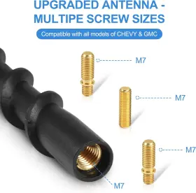 Ksaauto 711181861891 7 Inch Spiral Short Car Truck Antenna For Gm Chevy Silverado 1500 2500 3500 #2