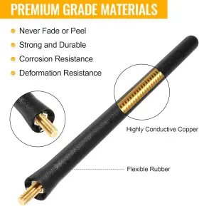 Ks-7-f2 Ksaauto 6 3/4 Inch Antenna For Ford F250 F350 Super Duty 2017-2024 F-150 F #3