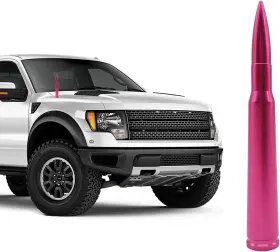 F350 Kurami 682838578830 5.4 Inch Car Bullet Antenna Ford F150 F250 Super Duty Mustang Pink
