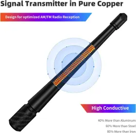 F150 Laifuoer 445056146105 Universal Car Antenna Compatible With Ford 2009-2024 Flexible 7 Inch #3