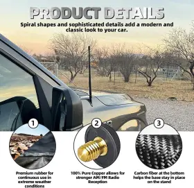 F150 Laifuoer 705353228834 Universal Car Antenna Compatible With Ford 2009-2024 Flexible Rubber Anten #3 F150 Laifuoer 705353228834 Universal Car Antenna Compatible With Ford 2009-2024 Flexible Rubber Anten #3