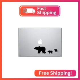Leon Online Box 4328594018 Bear Family Animal Decal Vinyl Decorative Sticker For Wall Car Laptop Bike H