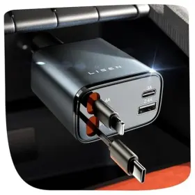 B0d4215hcx Lisen Retractable Car Charger Usb C Fast Accessories For Iphone 17