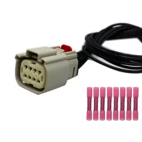 Lizapus 725764464867 Full Led 8-wire Headlight Connector Compatible With Dodge Durango Srt 2021-20
