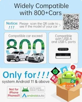 Wl04-a Luckymore Android Auto Wired To Wireless - Black #3