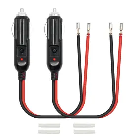 Ma-100 Maixbomr 2pcs Cigarette Lighter Male Plug 16awg 10inch Cable 12v Fuse Led Ma-100 Maixbomr 2pcs Cigarette Lighter Male Plug 16awg 10inch Cable 12v Fuse Led