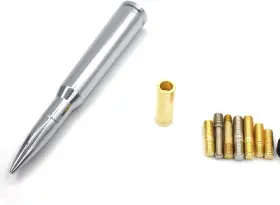 Gstx01cd Maoeryan Chrome Stubby Antenna Mast 50 Cal Fit For Car Track Delete #3