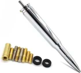 Gstx01cd Maoeryan Chrome Stubby Antenna Mast 50 Cal Fit For Car Track Delete