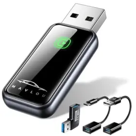 M03-c-us Mavlou Upgraded Wireless Carplay Dongle - Stable Fast Mini Adapter Plug And Play Ota