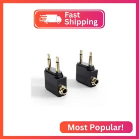 Mee Audio Adptr-ap2pc-bk Airplane Headphone Adapter For In-flight Entertainment Systems - Dual