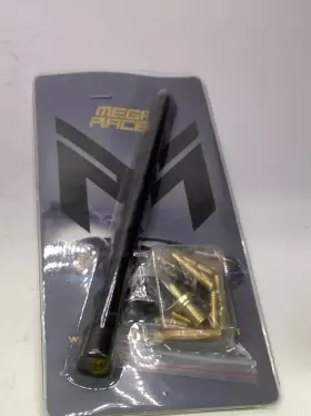 Mega Racer 313109051058 5 Inch 127 Mm Carbon Fiber Polished Finish Black Short Automotive Antenna Mega Racer 313109051058 5 Inch 127 Mm Carbon Fiber Polished Finish Black Short Automotive Antenna