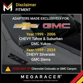 Mega Racer 810027414427 Truck Antenna - Chevy Silverado 1500 And Gmc Sierra Accessories Black #2