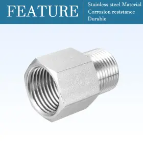 Metallixity 731618391494 35 X 27mm Fitting Adapter Male To Female Silver Tone #2