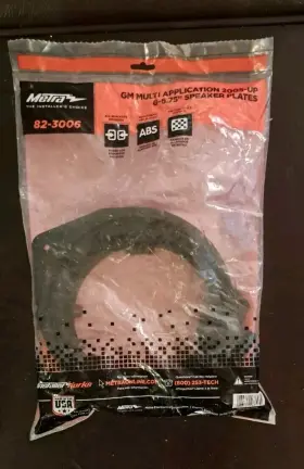 82-3006 Metra 6 Inch To 6-3/4 Speaker Adapter For Gm Multi 05-up