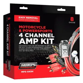 Mps-ak84 Metra 4 Channel Motorcycle Amplifer Kit #3