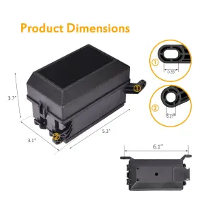 Mic-rb-111bk Mictuning Universal 12 Way Relay Fuse Box Block Holder 6 Relays Atc/ato For Automotive #2