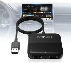 Ca361 Minix Car Tv Mate 2024 Hdmi Multimedia Adapter For Cars With Oem Wired Carplay
