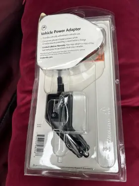 Motorola 98246g Vehicle Power Adapter Rapid Charge 12v Input 6v Output