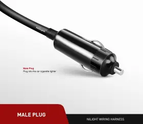 Ni-wa-01c Nilight Cigarette Lighter Extension Cord Cable Heavy Duty 14ft 12v/24v Car #2