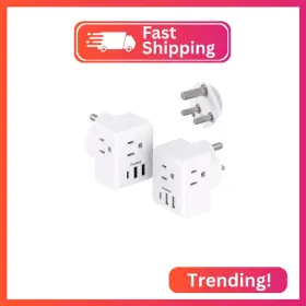 Ob3w3sa One Beat 2 Pack India Power Adapter Type D Plug With 3 American Outlets Ob3w3sa One Beat 2 Pack India Power Adapter Type D Plug With 3 American Outlets
