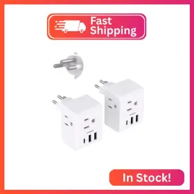 Ob3w3sw One Beat 2 Pack Switzerland Travel Plug Adapter Swiss Outlet With 3 Outlets Us Ob3w3sw One Beat 2 Pack Switzerland Travel Plug Adapter Swiss Outlet With 3 Outlets Us
