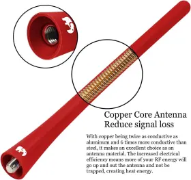 F-250 One250 313086175105 7 Inch Flexible Antenna Compatible With Ford F-series F-150 #3