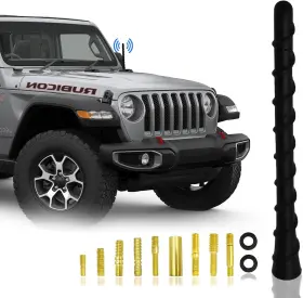 On-97-csna Ongfuwu Car Spiral Antenna 7 Inch Waterproof Auto Toppers Retrofit Black