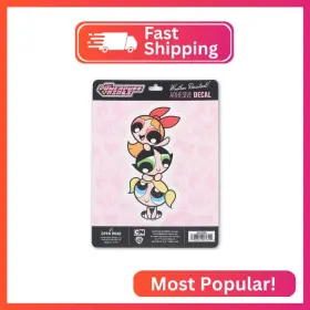 90216986 Open Road Brands Powerpuff Girls Adhesive Vinyl Decal - Fun Sticker For Car Wind