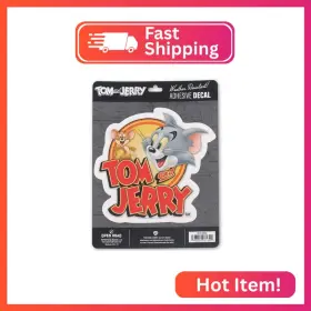 Open Road Brands 90216988 Tom And Jerry Adhesive Vinyl Decal - Fun Sticker For Car Window