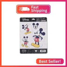 90218420 Open Road Brands Disney Mickey Mouse Classic Adhesive Vinyl Decals - Fun Set Of Stic