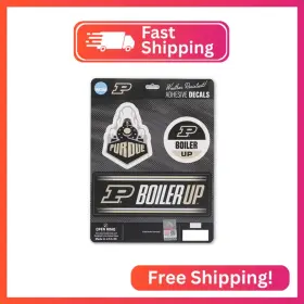 Open Road Brands 90231337 Purdue University Team Spirit Adhesive Vinyl Decals - Fun Set Of Stickers