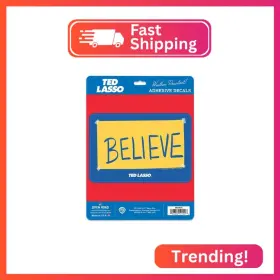 90234679 Open Road Brands Ted Lasso Believe Adhesive Vinyl Decal - Inspirational Sticker For Car