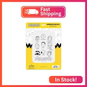 Open Road Brands 90236286 Peanuts Characters Adhesive Vinyl Decal - Fun Sticker For Laptop Notebo