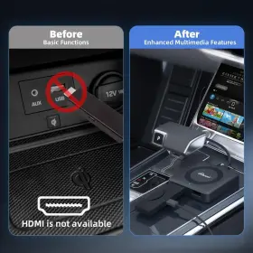 Ca361-c2 Ottocast Car Tv Mate Hdmi Multimedia Adapter For Cars With Oem Wired Carplay New #2