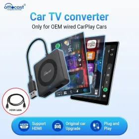 Ca361-c4 Ottocast Car Tv Mate 4 Hdmi Multimedia Adapter With Wireless Carplay&android Auto