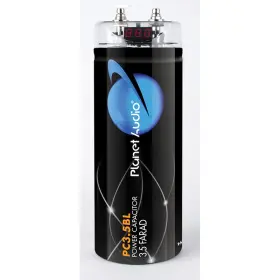 Plbck3.5 Planet Audio 3.5 Farad Capacitor Digital Volt Meter Black