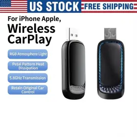 K1rgb Precisionhub-autopart 2025 Usb Wireless Carplay Adapter For Iphone Apple Dongle Plug Play