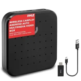 Pas22bk Pyle Wireless Carplay And Android Auto Adapter 4gb Ram/ 64gb Rom/ 4k/ Gps& Wifi