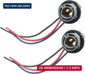 Qqwd Qqwd-dpxs01 2pcs 1157 Led Bulb Socket Plug 2057 2357 7528 Brake Light Turn Signal Soc