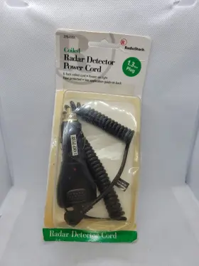 270-031a Radioshack Vintage Coiled Radar Detector Power Cord 1.3mm Plug #270-031a