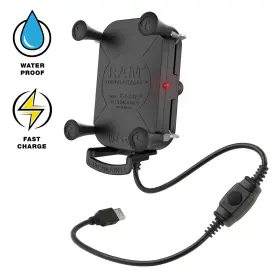 Ram-hol-un12wb Ram Mounts 2796968904 Mount Tough-charge With X-grip Wireless Charging Holder Ram-hol-un12wb Ram Mounts 2796968904 Mount Tough-charge With X-grip Wireless Charging Holder