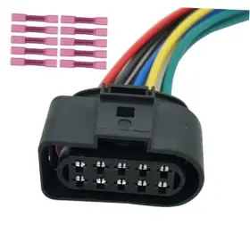 M1.cbhn88 Rcop 10 Pins Headlights Connector Wiring Harness Pigtail Plug Fit For Freightliner