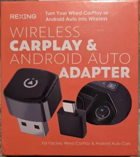 Cpw-52 Rexing - Wireless Carplay And Android Auto Adapter For Iphone